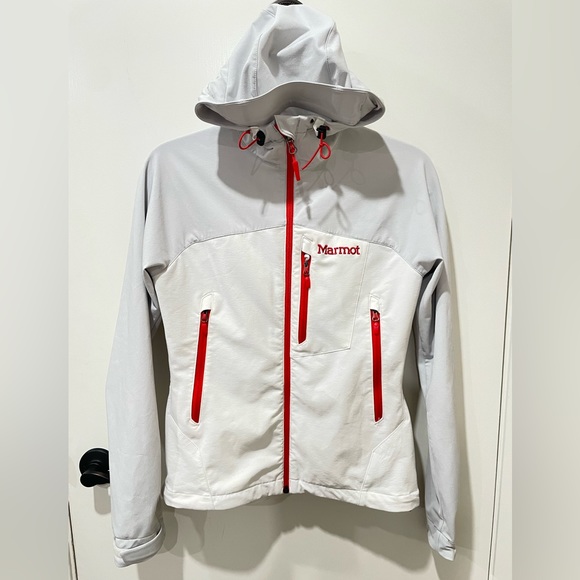 Marmot Active Jacket, Small, White & Red - Picture 1 of 2